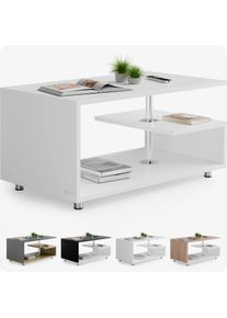 Casaria Mesa de centro Orlando Blanca 95x55x50cm