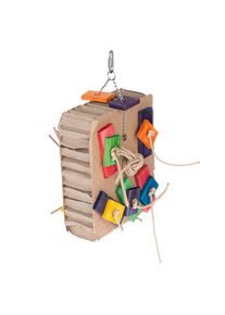 TIAKI Cartone da sminuzzare Gioco per uccelli 15x8x23cm