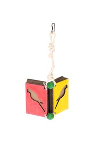 IAKI shredder speelgoed Hangend boek ca. 18x41cm vogel