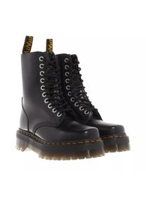 Dr. Martens Bottes & Bottines, 1490 Quad Squared en noir - Cuir & Textile & Caoutchouc & Cuir, 38 (EU)