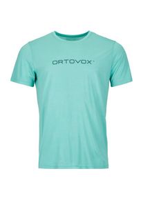 Ortovox 150 Cool Brand T-Shirt Merinoshirt Heren (XL |turkoois)