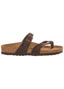 Birkenstock Womens Mayari Natural Leather Oiled Sandalen Dames (43 - Regular |bruin)