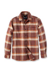 Carhartt Flannel L/S Plaid Shirt Overhemd Heren (M |bruin)