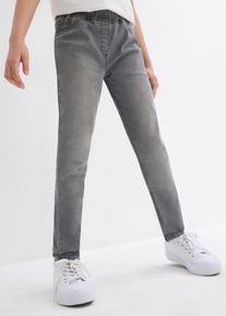Lot de 2 jeggings taille mi-haute - noir - taille 152 avec coton - bonprix