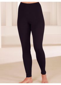 wäschepur Dames Broek, lang in zwart ,maat 38, Witt, 100% Katoen