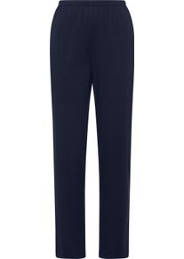 Dames Pyjama met streepjespatroon wit/marine Maat 56/58