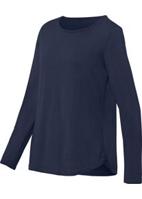 Dames Katoenen trui marine Maat 48