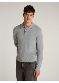 Tommy Jeans Polokragenpullover »TJM SLIM ESSENTIAL POLO SWEATER«, mit Logostickerei
