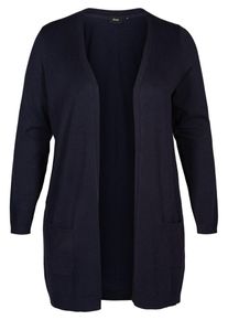 ZIZZI Dames Gebreid vest 'CARRIE' blauw XL-XXL