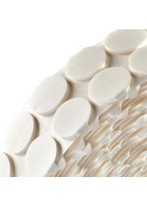 Double-sided adhesive discs, PE foam, 3 mm thick, permanent/permanent 30 mm | 1000 pcs, paper, white