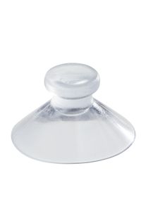 100 Mushroom suction cups 20 mm | 6.5 mm, soft PVC, transparent