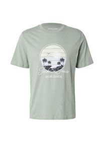 Jack & Jones JACK & JONES T-Shirt 'JJPalm' Herren hellblau / pastellgrün / schwarz / weiß Größe M