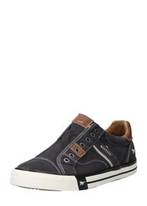 Mustang Trampki slip on dla mężczyzn brokat / czarny / biały Rozmiar 42