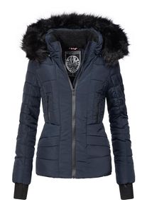 Navahoo Dames Winterjas 'Adele' donkerblauw / zwart XS