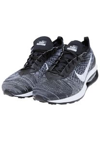 Nike Heren Sneakers laag 'Air Max Flyknit Racer' grijs / zwart / wit 41