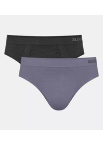 Sloggi Heren Slip 'GO' smoky blue / zwart S