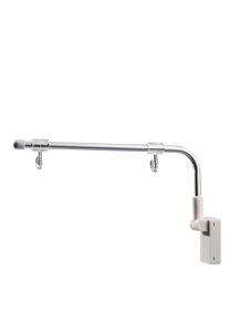 1 Banner holder with magnetic base, 250 mm x 110 mm, L-bar, silver