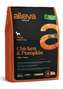 Alleva NATURAL dog puppy mini chicken & pumpkin 0,8kg