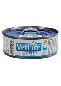 Farmina Vet Life cat hypoallergenic pork & potato konzerva pre mačky 85g