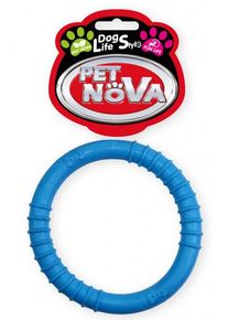 Petnova hračky pre zvieratá TPR RING BLAU hračka pre psa 9,5 cm