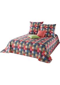 HEINE HOME unisex Sprei rood/bont Maat 140 x 210 cm