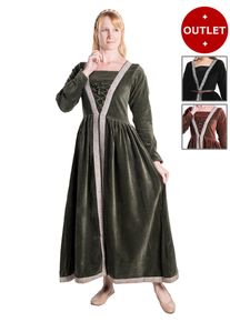maskworld Medieval velvet dress with border - Ophelia