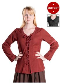 maskworld Camicia medievale con pizzo - Emmi