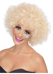 Smiffys Disco perm wig light blonde