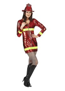 maskworld Firefighter vinyl dress costume