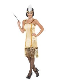 Smiffys Golden 20s Charleston dress
