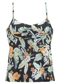 Sunseeker Tankini góra dla kobiet trawa zielona / jasnopomarańczowy / czarny Rozmiar M