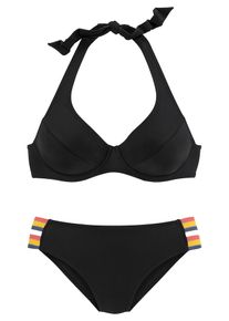 Vivance Dames Bikini donkerblauw / geel / pink / zwart / zilver M
