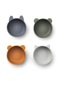 Liewood Tigela 'Iggy' em azul, verde, laranja, branco