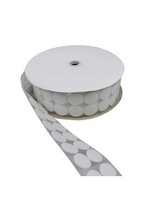 Hook and loop dots roll, loop | 33 mm | white, nylon|polyester