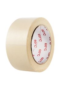 Masking tape white, 50 mm, flat crepe, heat resistant up to 60°C