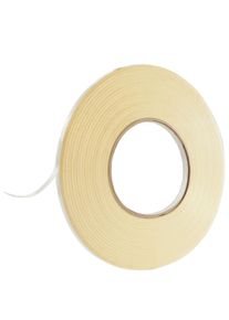 50 m Double-sided adhesive PET tape, strong acrylic adhesive, white paper cover, TL21 6 mm, transparent
