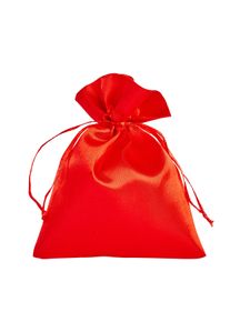 10 Satin bags 100 x 130 mm | red