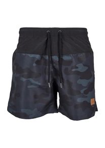 Urban Classics Heren Zwemshorts smoky blue / duifblauw / zwart 4XL