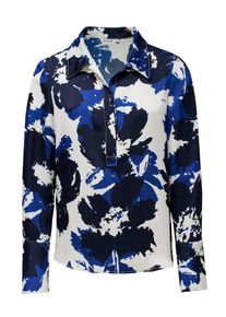 Salsa Jeans Bluse Damen blau Größe XL/XXL Geblümt/Floral