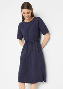 Jersey jurk - blauw - maat 56/58 (3XL) - 100% katoen - bonprix
