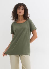 T-shirt van biologisch katoen - groen - maat 44/46 (L) - 100% katoen - bonprix
