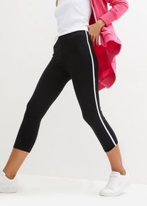 3/4 sportlegging - zwart - maat 56/58 (3XL) - met katoen - bonprix
