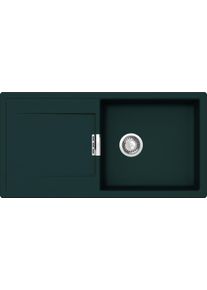 Schock Mono D-100L-U Granitspüle mit Ablauffernbedienung, Cristadur Green Line, reversibel, ivy (MOND100LUIVY)
