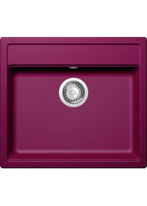 Schock Mono N-100-A Granitspüle mit Ablauffernbedienung, Cristadur, Einzelbecken, mit Zubehör, berry (MONN100ABRY)