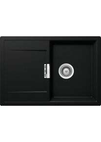Schock Mono D-100S-FB Granitspüle mit Ablauffernbedienung, Cristadur Green Line, reversibel, puro (MOND100SFBPUR)