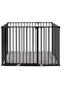 Baby Dan Laufgitter , Schwarz , Metall , 102x70.5 cm , Grüner Punkt, BPA-frei, Europäischer Sicherheitsstandard, Made in Denmark, Cradle to Cradle® , Babymöbel & Kindermöbel, Babyzimmer, Laufgitter