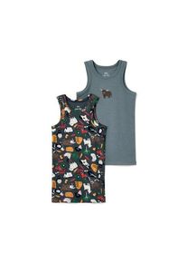 Tchibo - 2 Kinder-Unterhemden - Jungen - Gr. 122/128 - blau