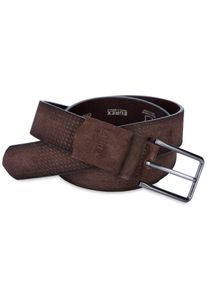 Eurex By Brax Ledergürtel mit Stretch-Einsatz, Dunkelbraun, 130