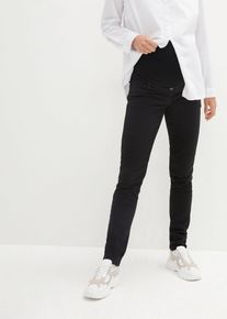 Umstandshose mit Stretch Slim fit, schwarz, Größe 46, mit Baumwolle, bonprix