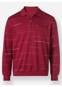 Marco Donati Heren Sweatshirt in donkerrood ,maat 44/46, Witt, 100% Katoen